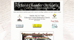 Desktop Screenshot of octavachamberorchestra.com